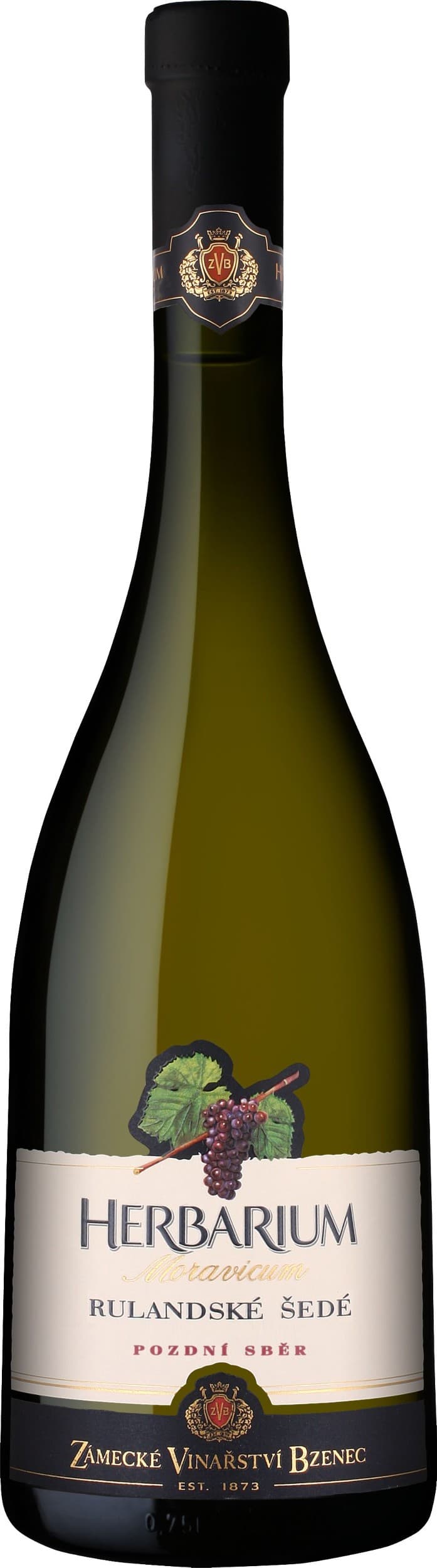 Zámecké Vinařství Herbarium Moravicum Rulandské šedé pozdní sběr 750 ml