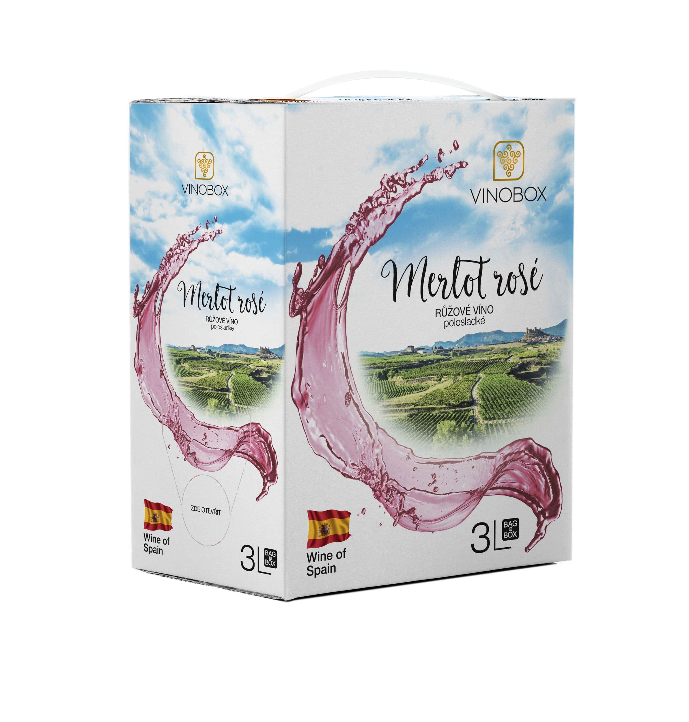 Vinobox Merlot Rosé Bag in Box 3l