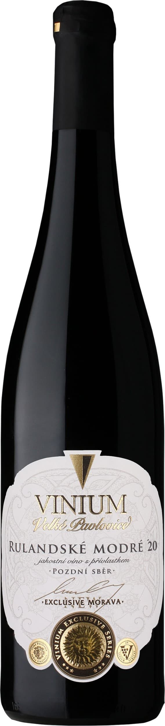 Vinium Exclusive Rulandské modré pozdní sběr 0,75 l