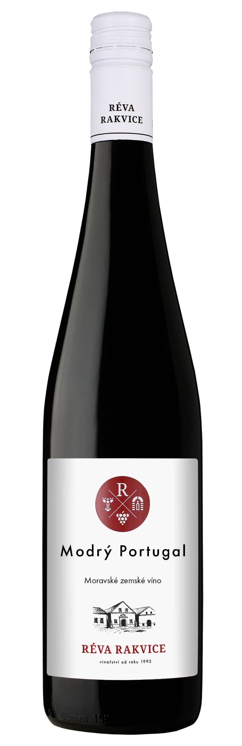 Réva Rakvice Modrý Portugal moravské zemské víno 750 ml