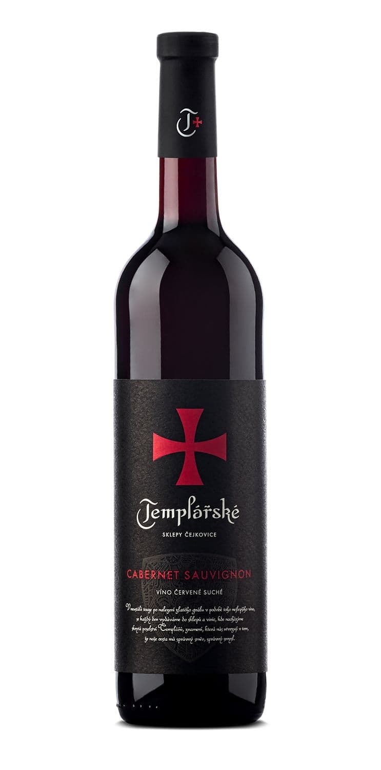 Templářské Sklepy Čejkovice Cabernet Sauvignon víno červené suché 0,75l
