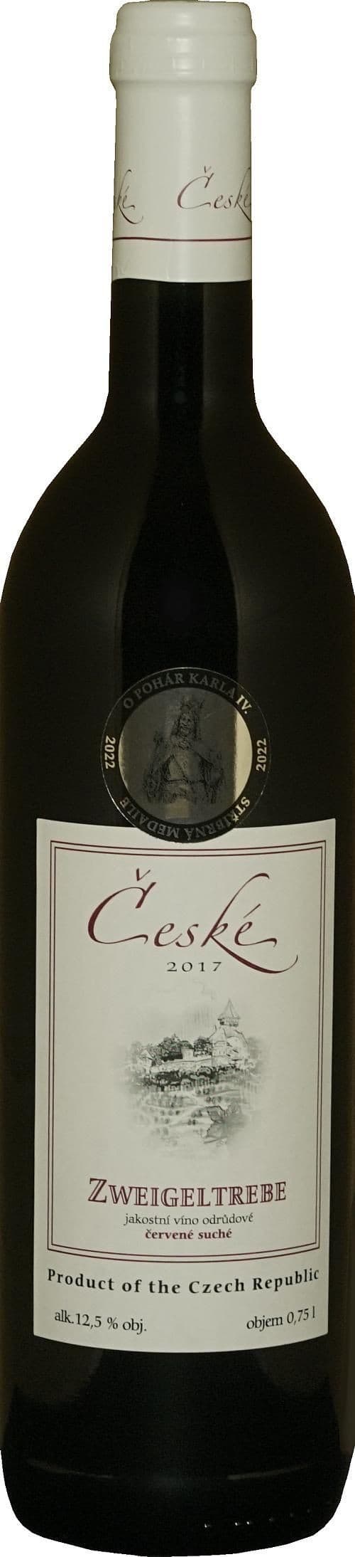 Zweigeltrebe jakostní červené víno 0,75l