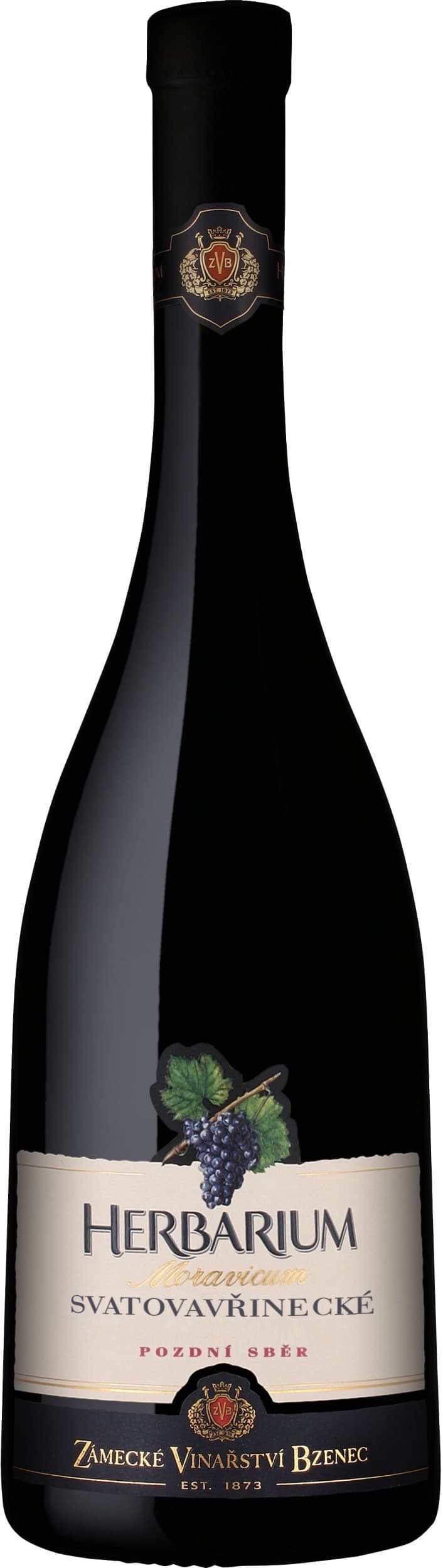 Zámecké Vinařství Herbarium Moravicum Svatovavřinecké pozdní sběr 750 ml