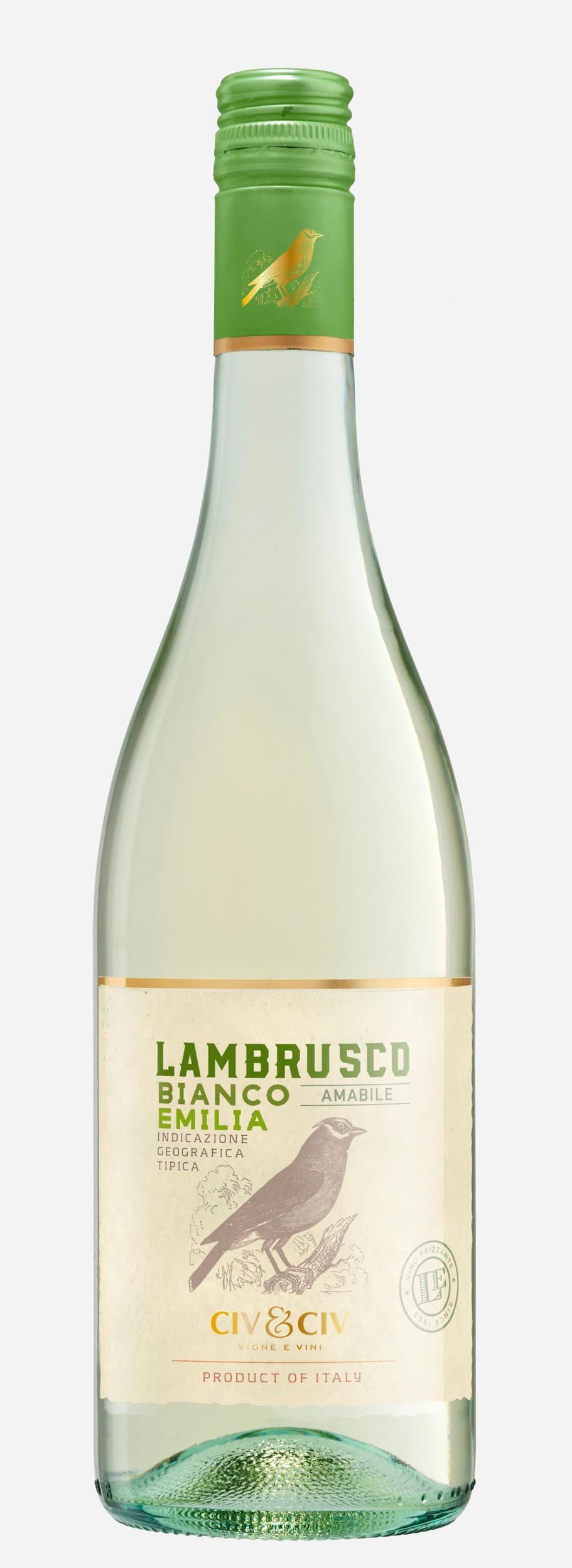 CIV&CIV Lambrusco Bianco amabile dell emilia 0,75 l