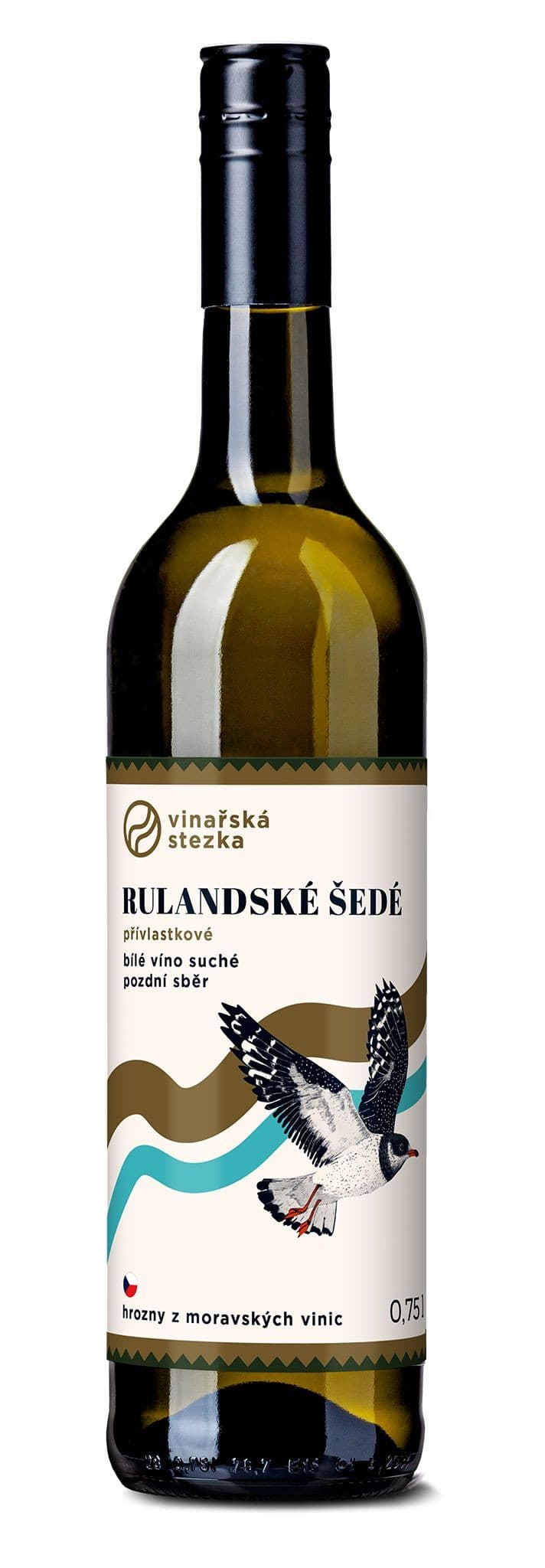 Vinařská Stezka Rulandské šedé jakostní víno s přívlastkem pozdní sběr 0,75l
