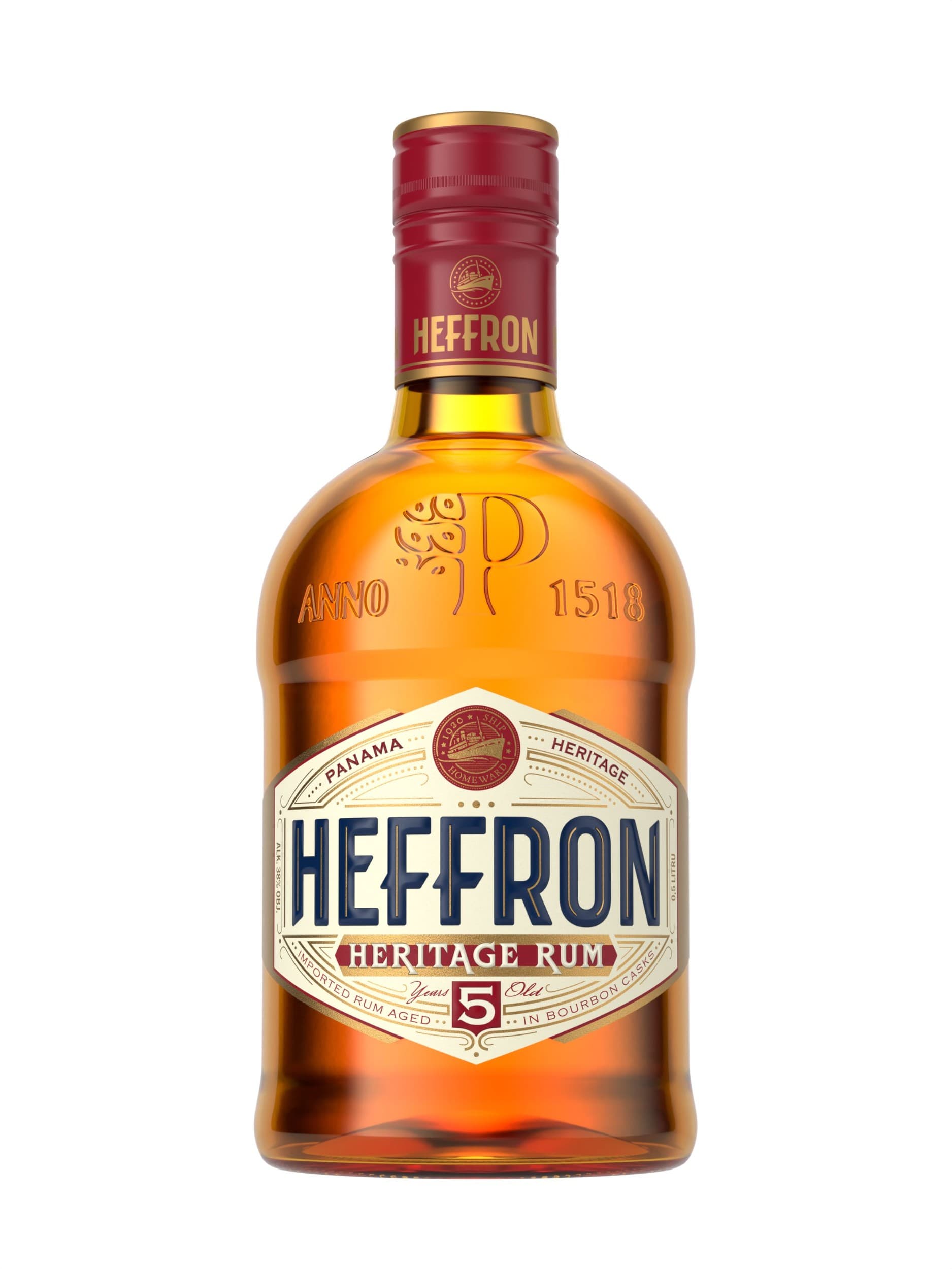 Heffron 5YO rum 38% 0,5l