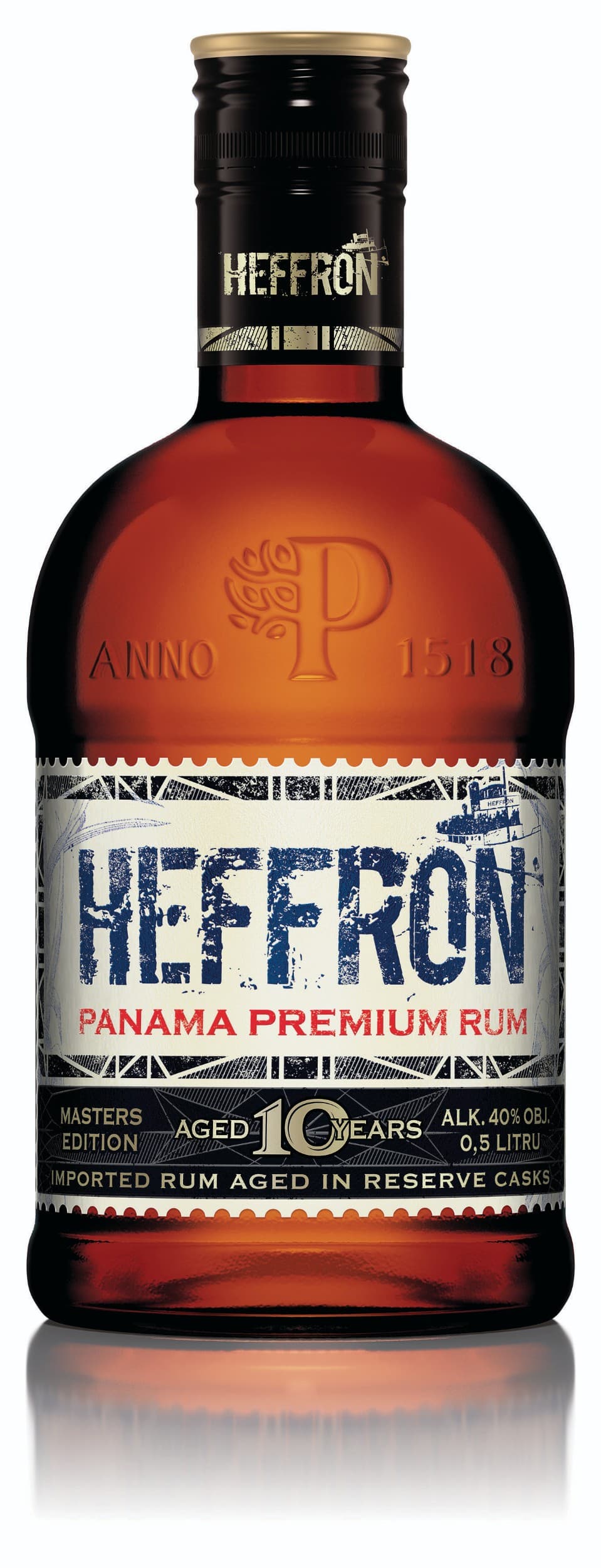 Heffron 10yo rum 40 % 0,5 l