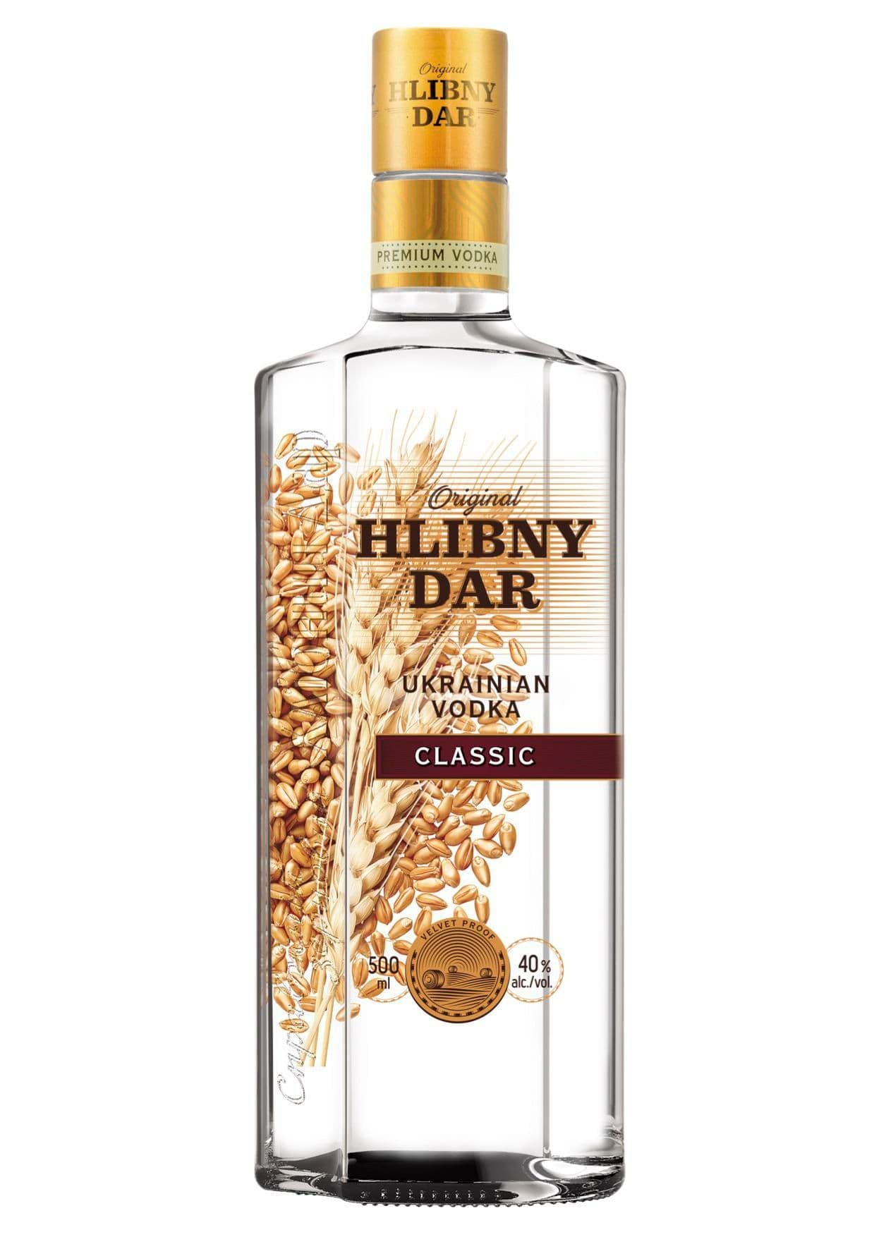 Vodka Hlibny Dar classic 40% 0,5l
