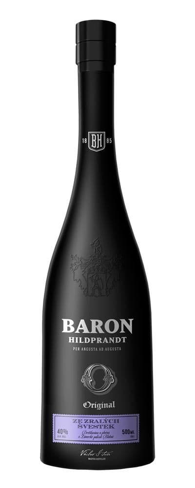 Baron Hildprandt ze zralých švestek 40% 0,5 l