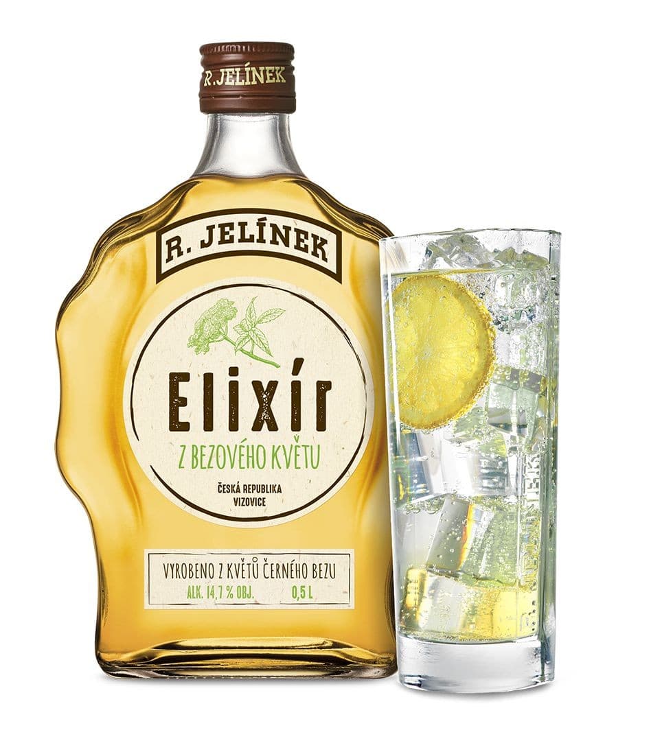 Rudolf Jelínek Elixír z bezového květu 14,7% 0,5 l