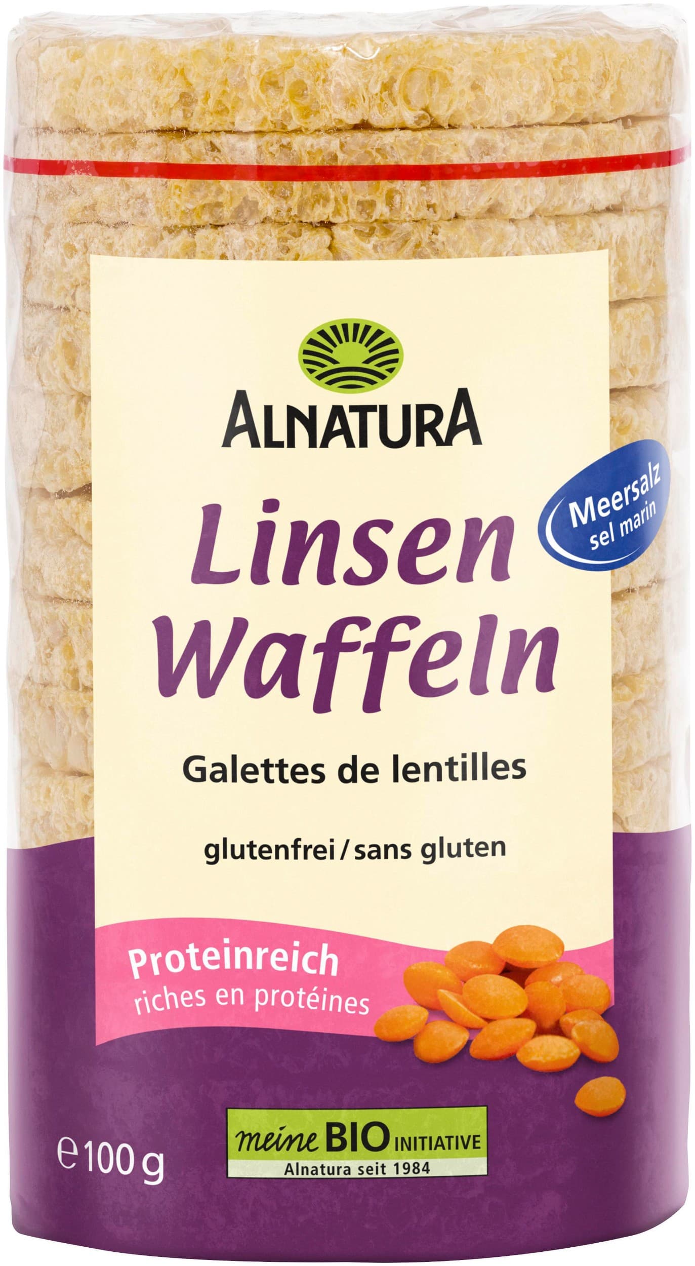 Alnatura Bio chlebíčky čočkové 100g