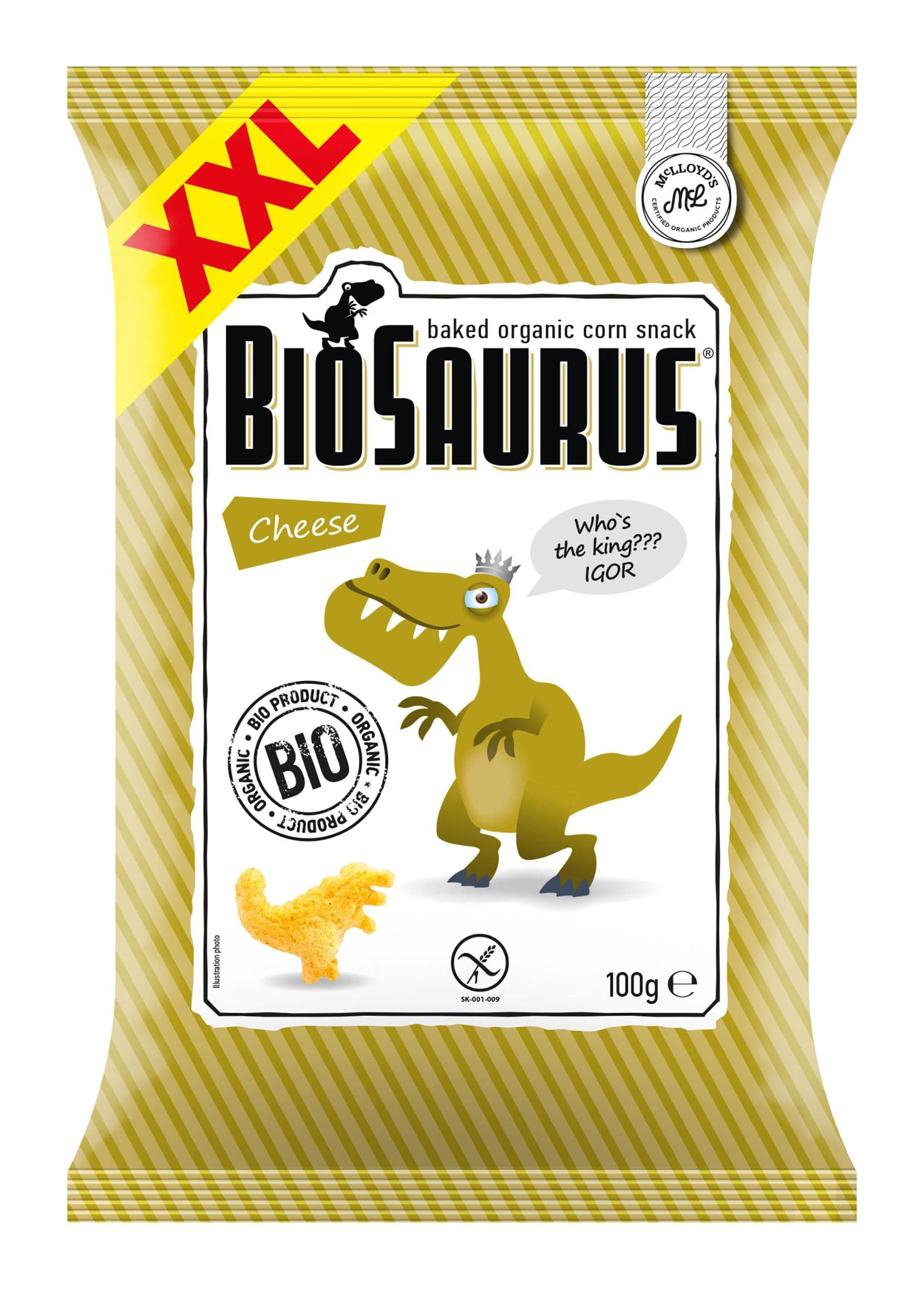 BIO snack BIOSAURUS cheese XXL 100g
