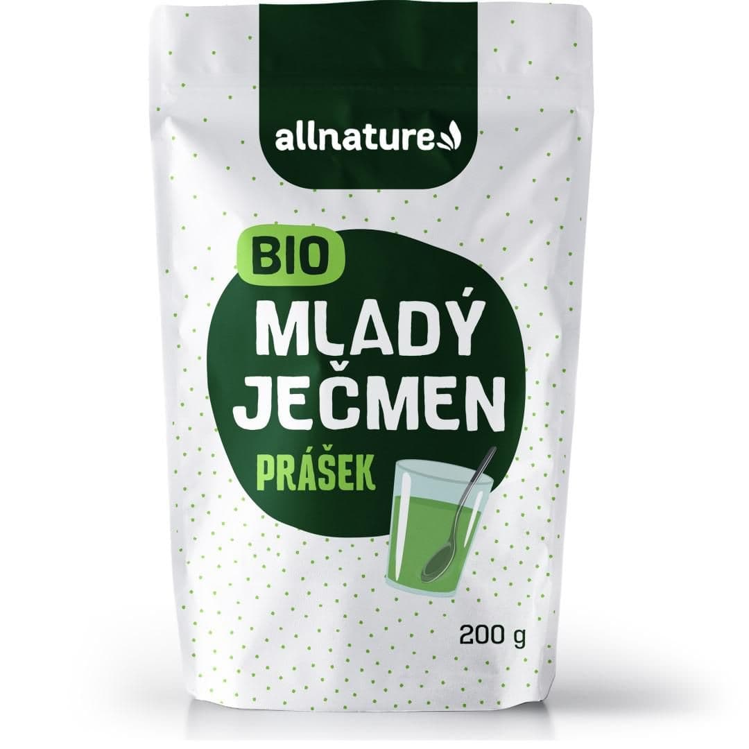Allnature Mladý ječmen prášek BIO 200 g