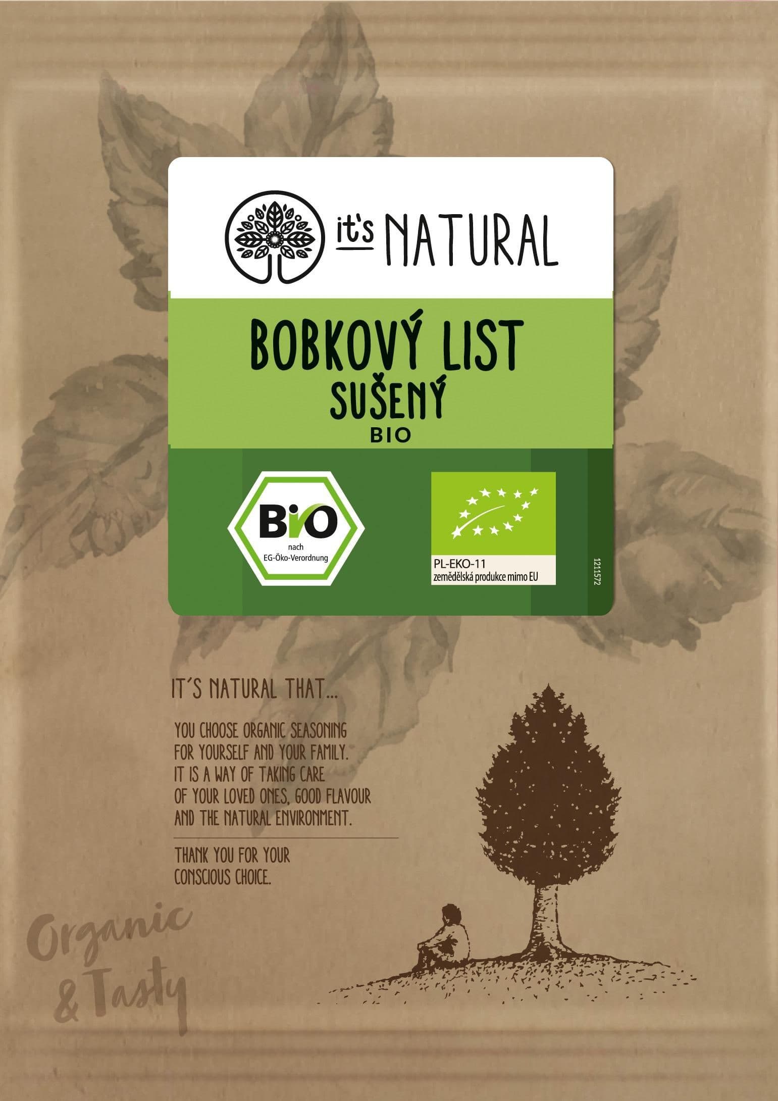 It´s Natural BIO Bobkový list sušený 6 g