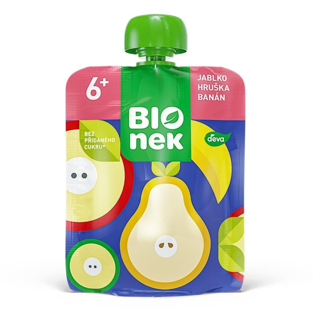 Bionek Jablko hruška banán 90 g