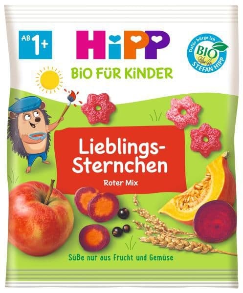 HiPP BIO Obilné křupky s jablkem, mrkví, dýní a řepou 30 g