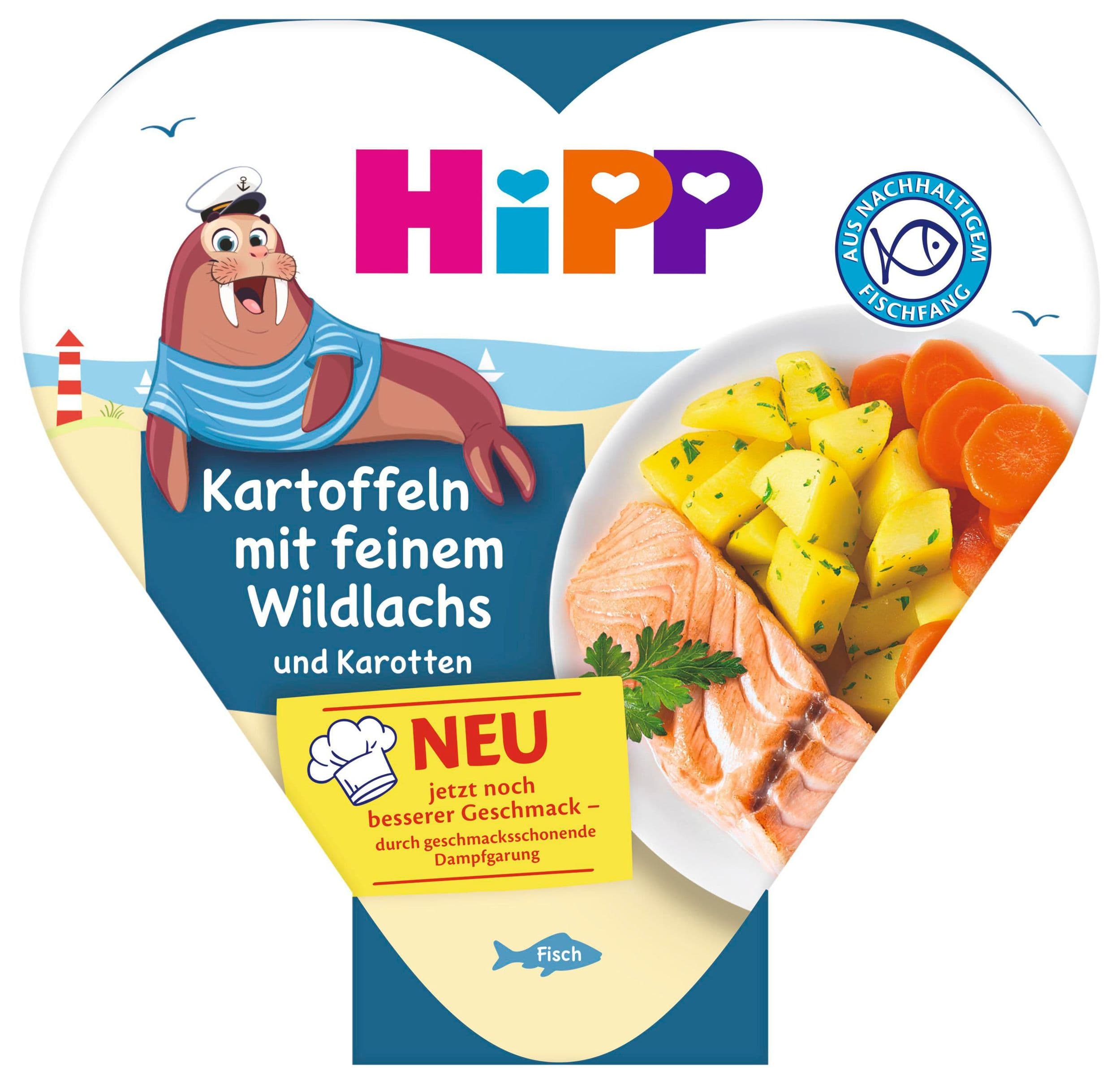 HiPP BIO Brambory se zeleninou a jemným lososem 250 g