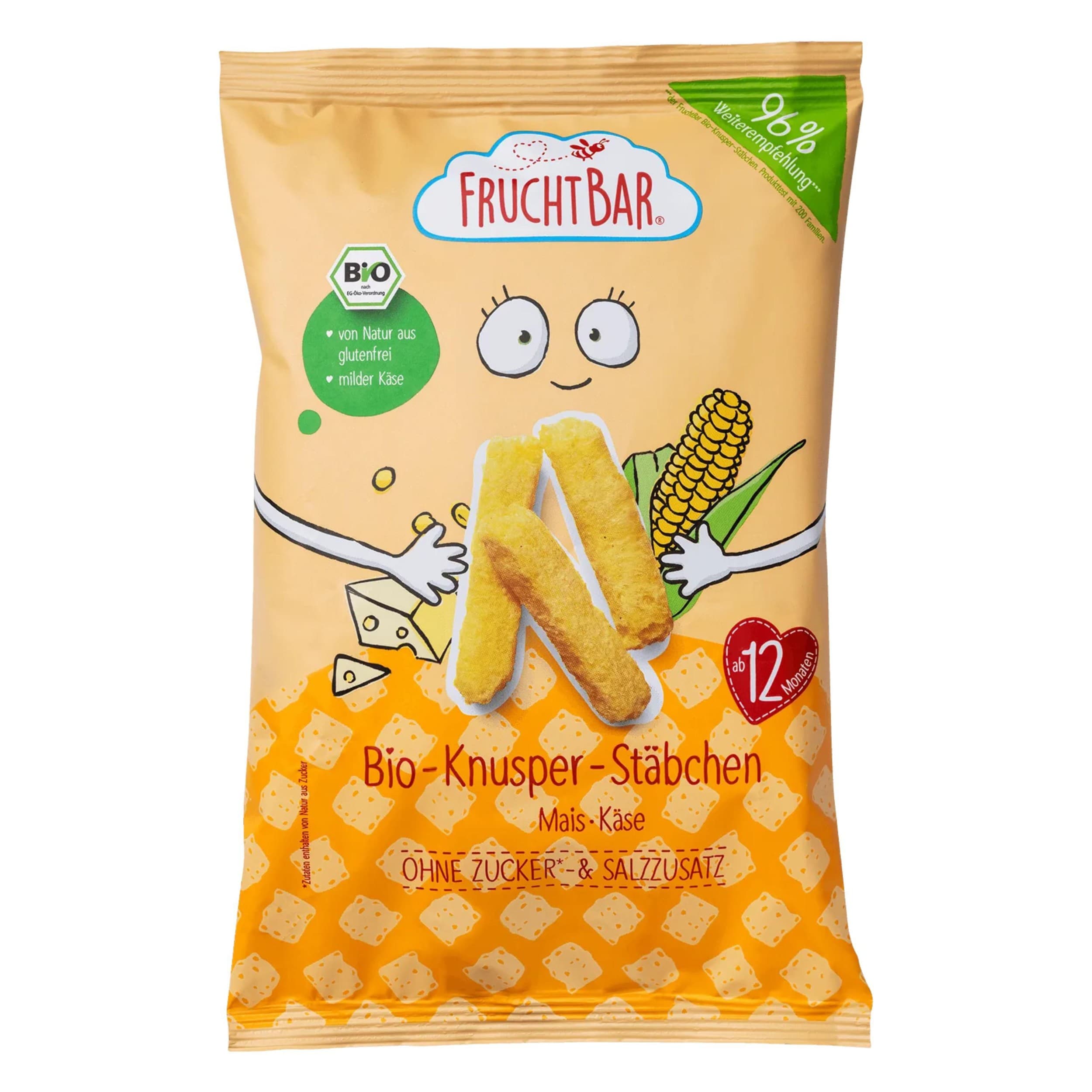 Fruchtbar BIO Kukuřičné křupky se sýrem 30g