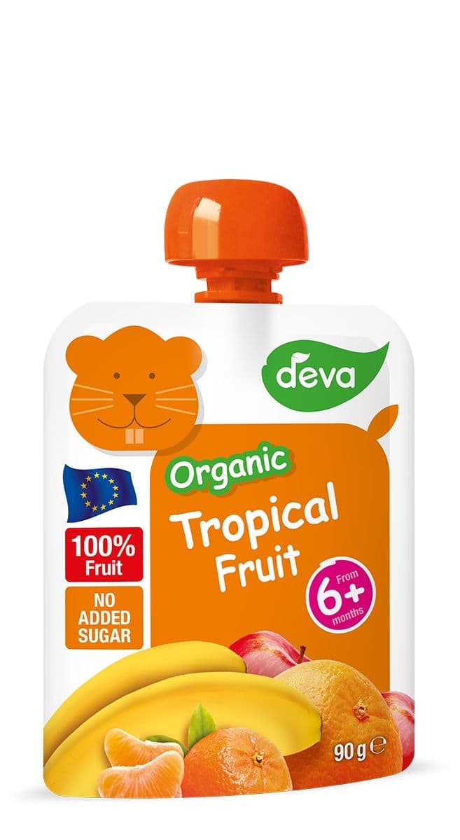 Deva BIO Tropické ovoce dětský ovocný příkrm 6m+ 90 g