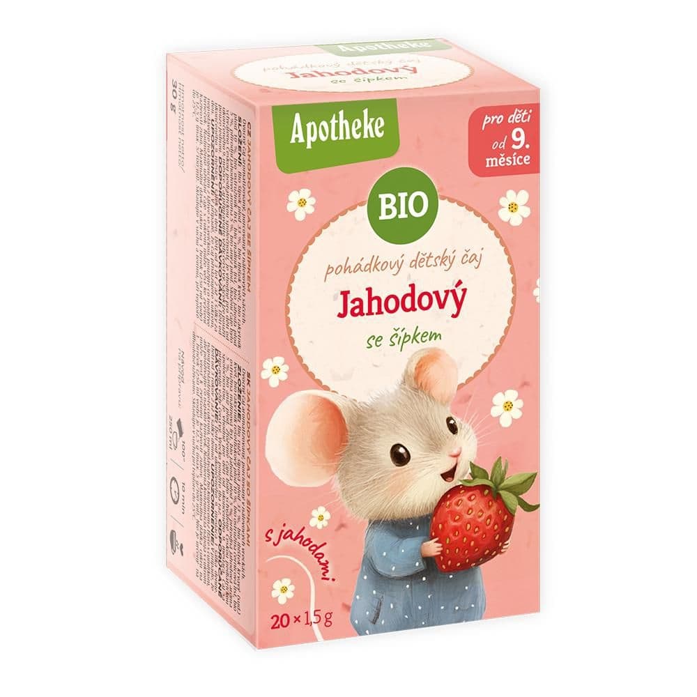 Apotheke BIO čaj dětský Pohádkový jahodový se šípkem 20x1,5g