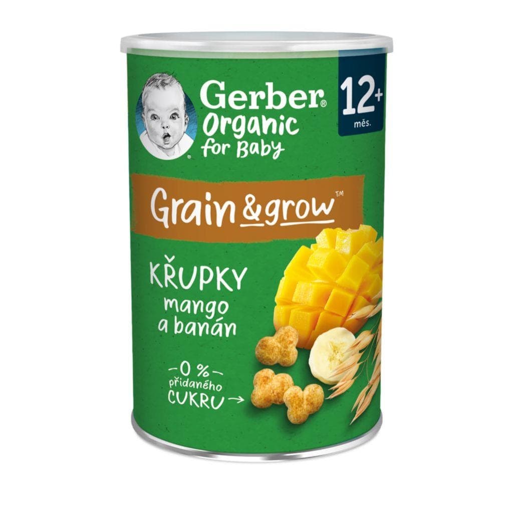 Gerber Organic křupky s mangem a banánem 35g