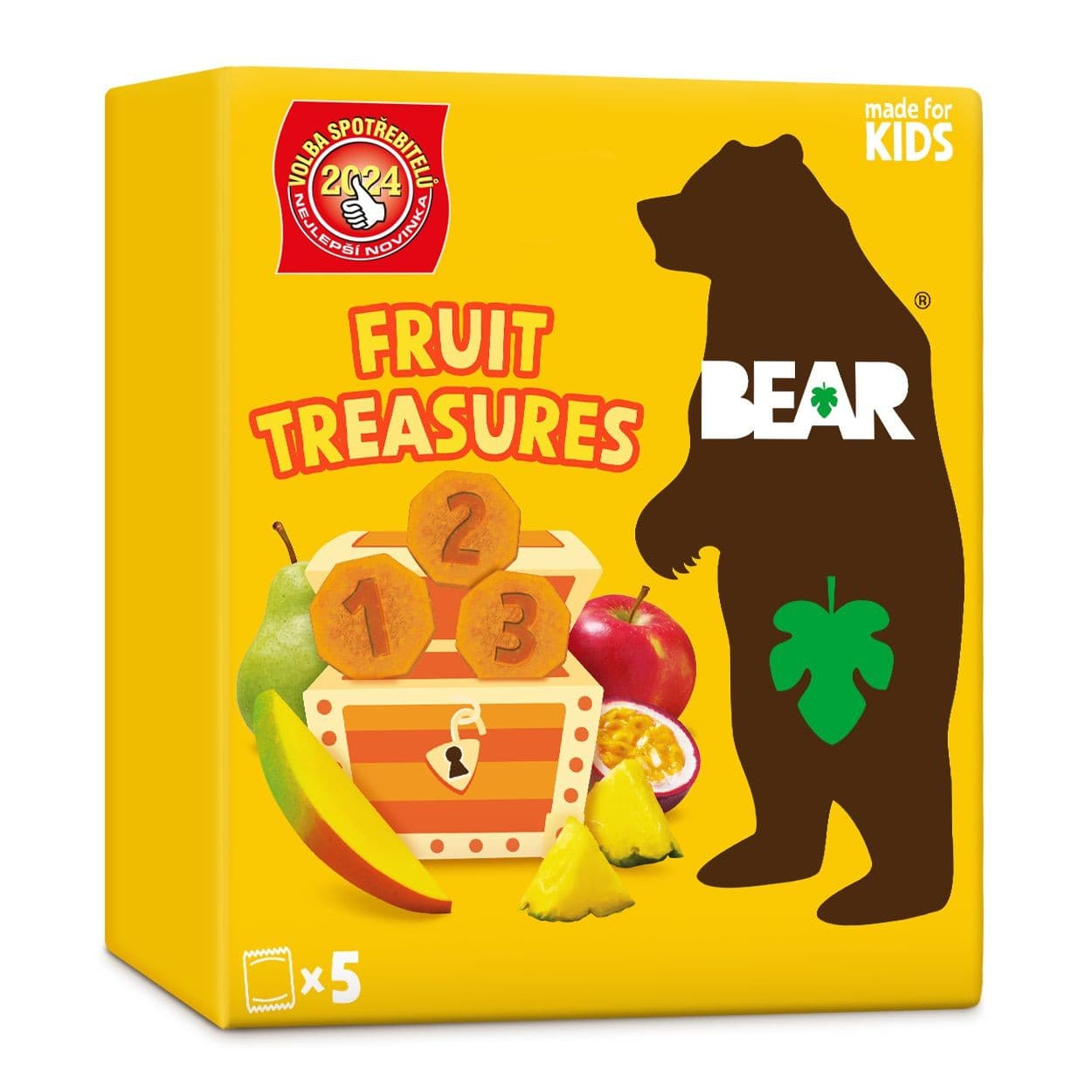 Bear Fruit Treasures Tropical mango a marakuja 5x20g