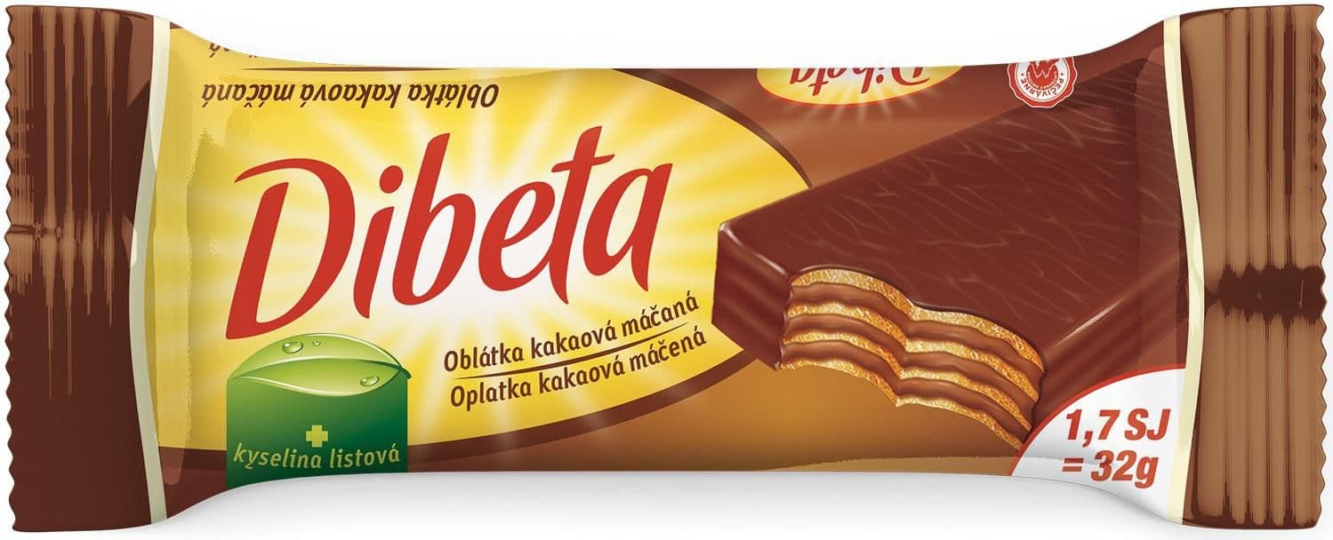 Dibeta Oplatka kakaová máčená 32 g
