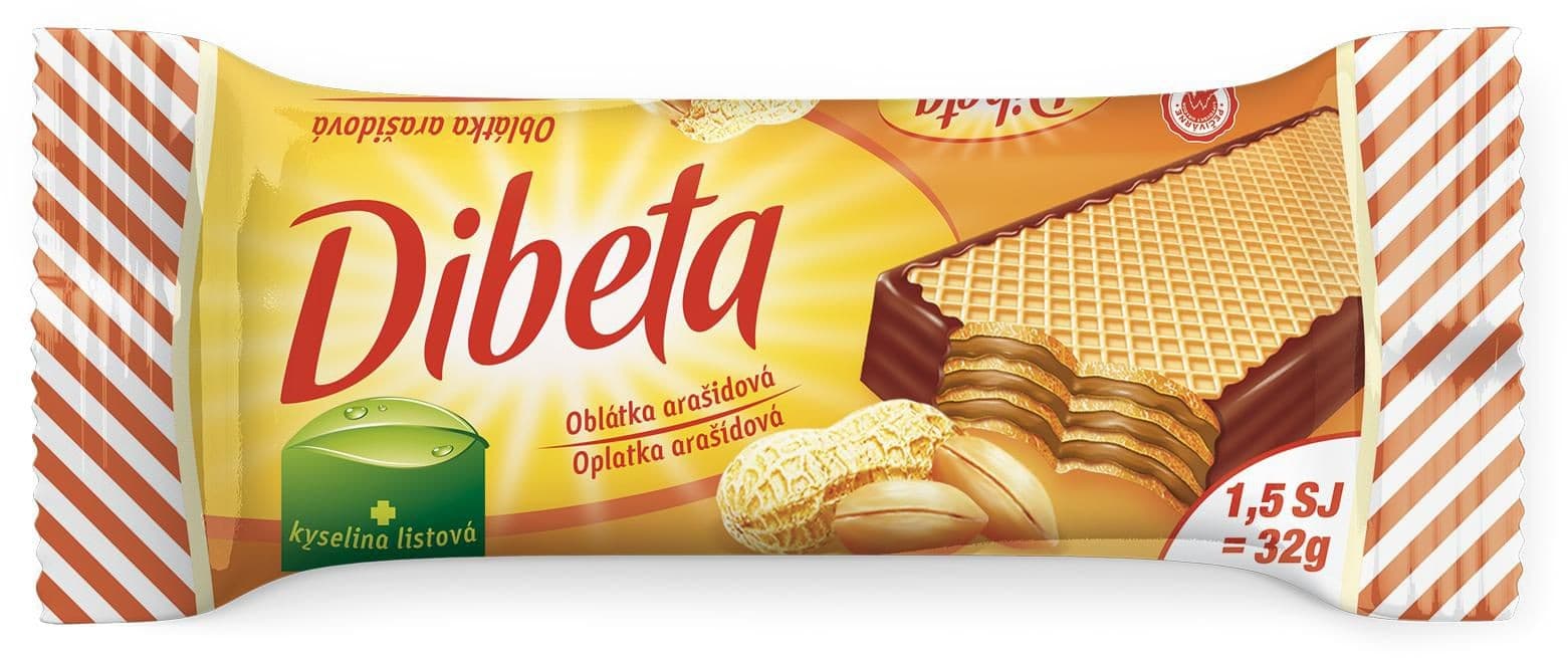Dibeta Oplatka arašídová 32 g