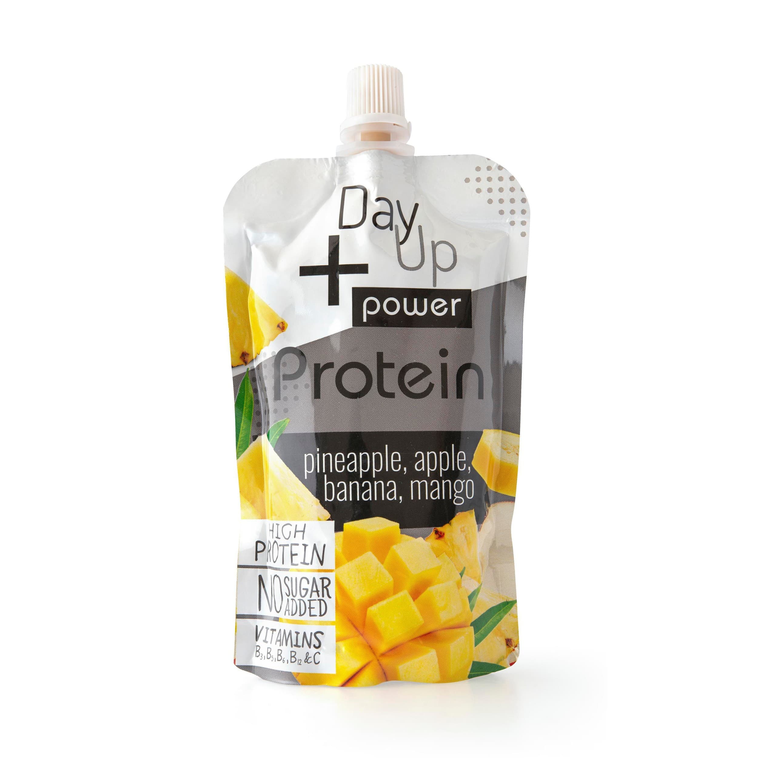 Day up Dezert ovocný ananas, jablko, banán, mango s proteinem - kapsička 100 g