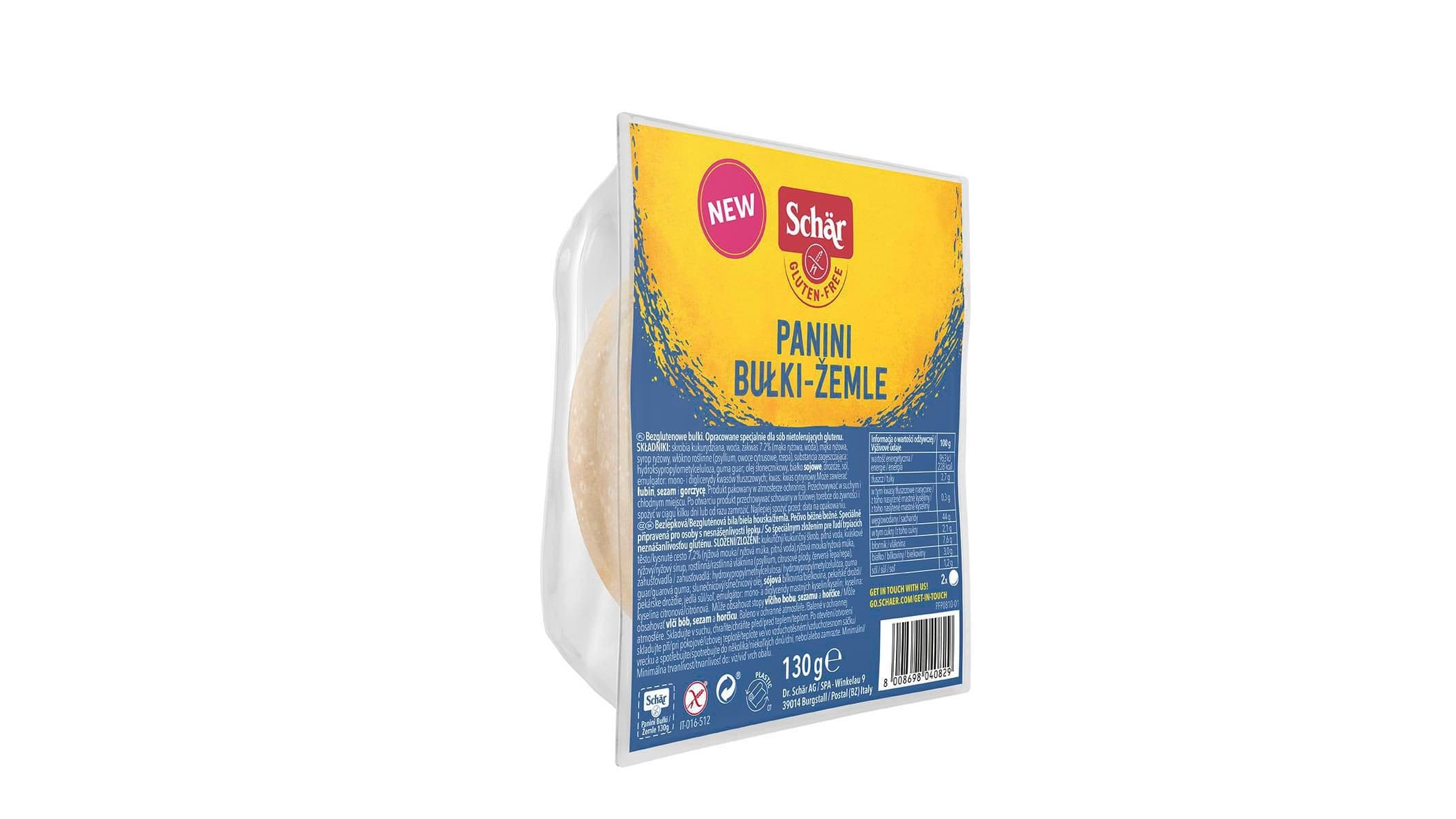 Dr. Schär Panini žemle bezlepkové 2ks 130g