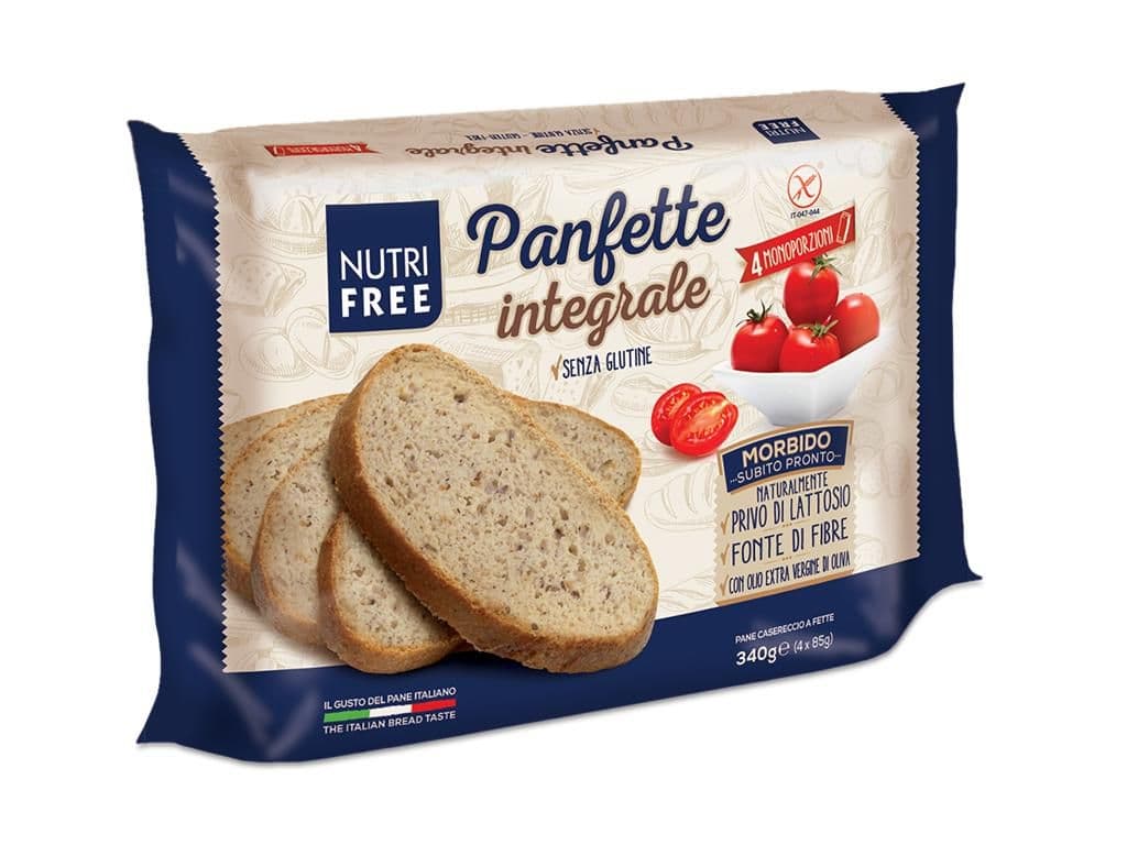 Nutrifree Panfette Celozrnný krájený chléb bez lepku 4x85 g