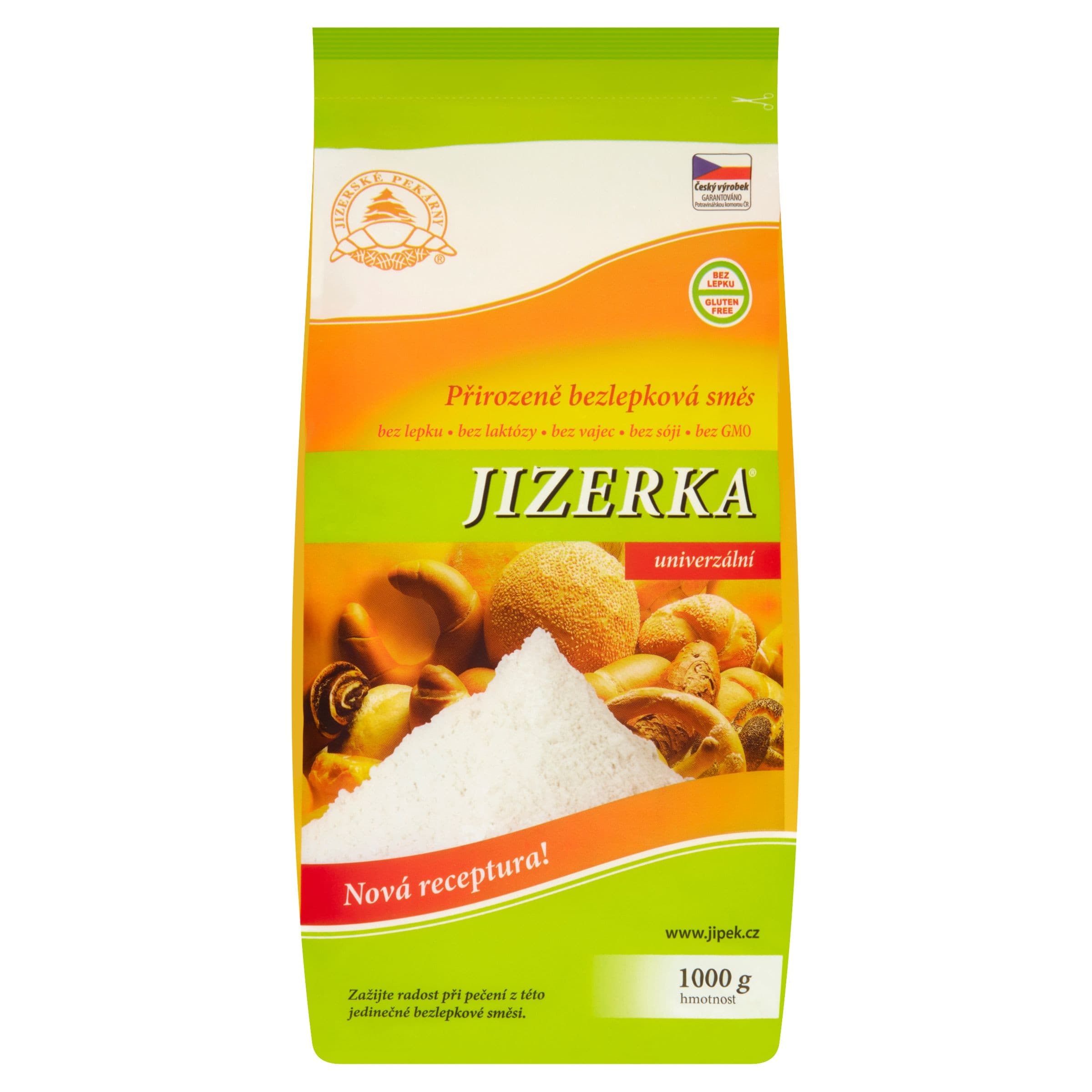 Jizerské pekárny Jizerka přirozeně bezlepková směs univerzální 1 kg