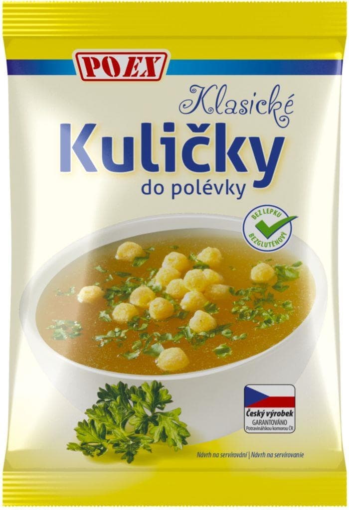 Poex Kuličky do polévky klasické bez lepku 50 g