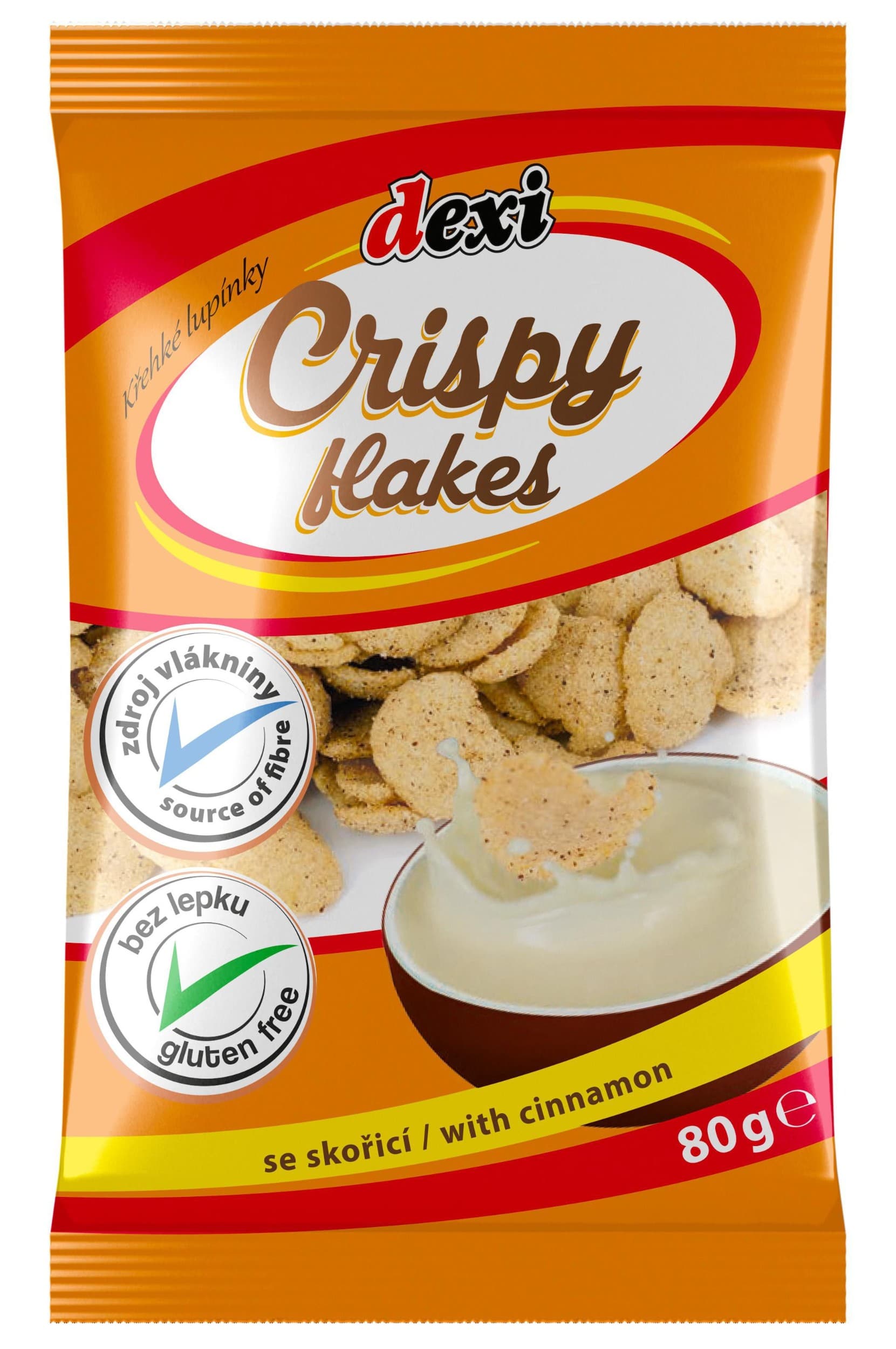 Poex Křehké lupínky se skořicí bez lepku 80 g