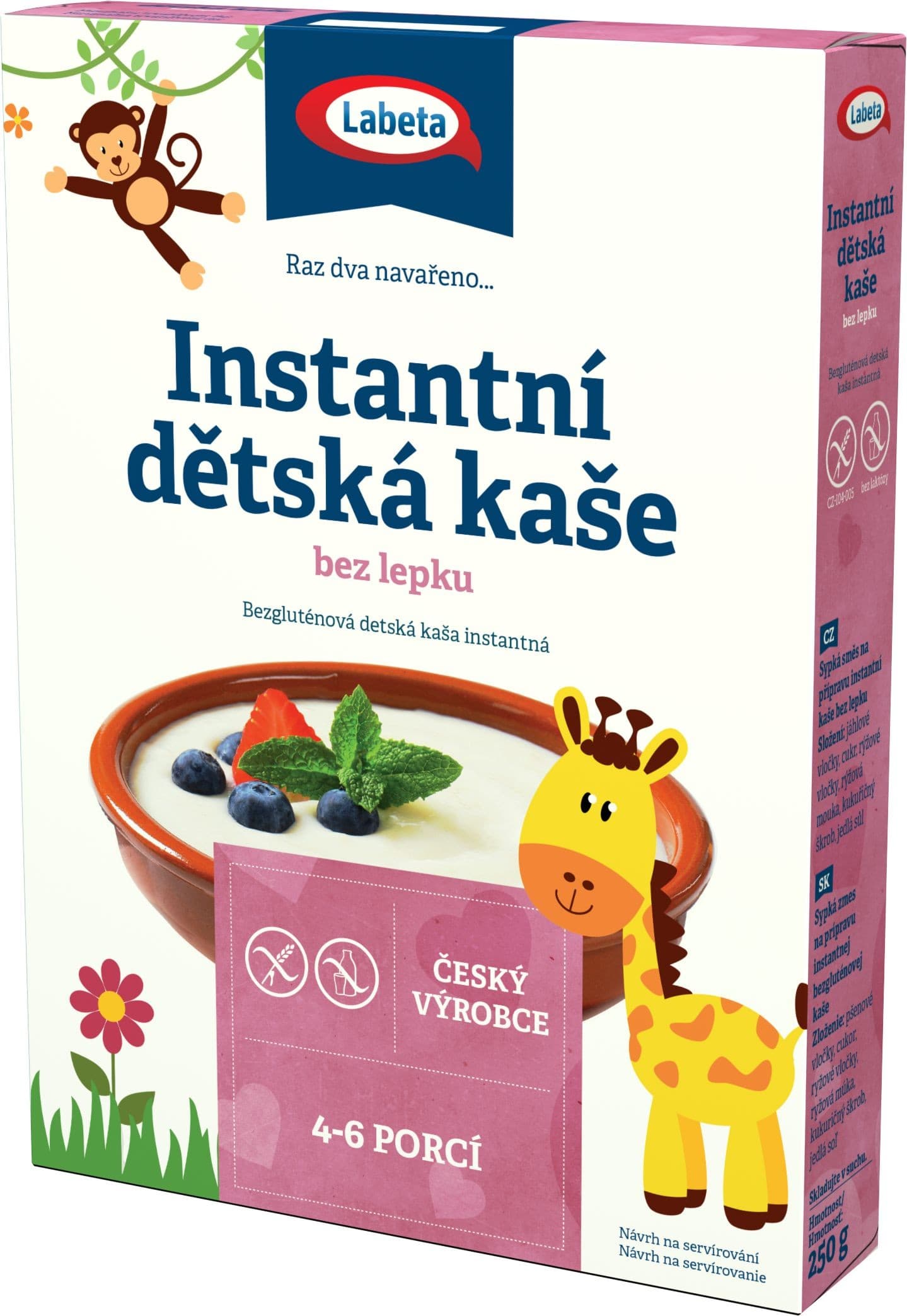 Labeta Dětská instantní kaše bez lepku 250g