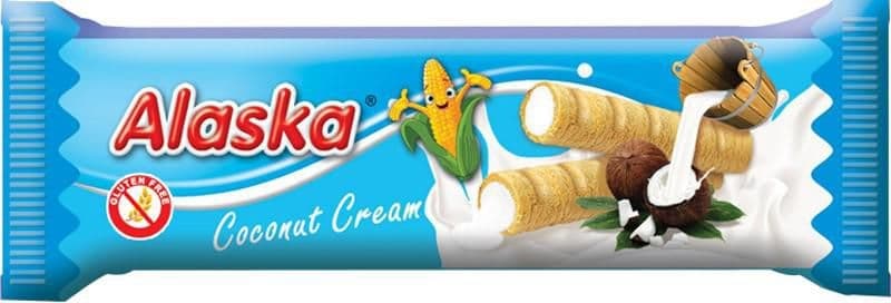 Alaska Kukuřičné trubičky kokos bezlepkové 18 g