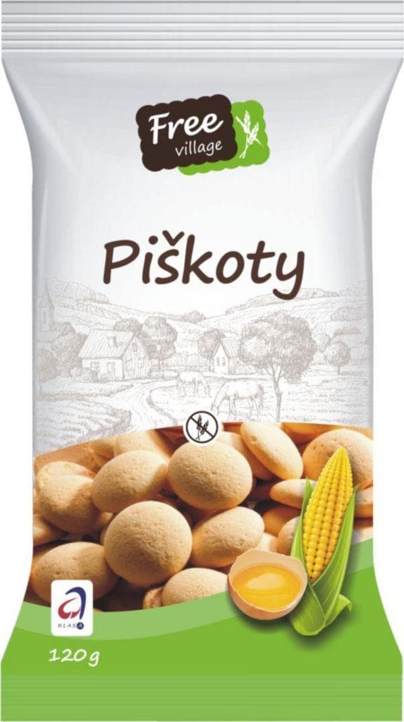Free Village Piškoty bez lepku 120 g