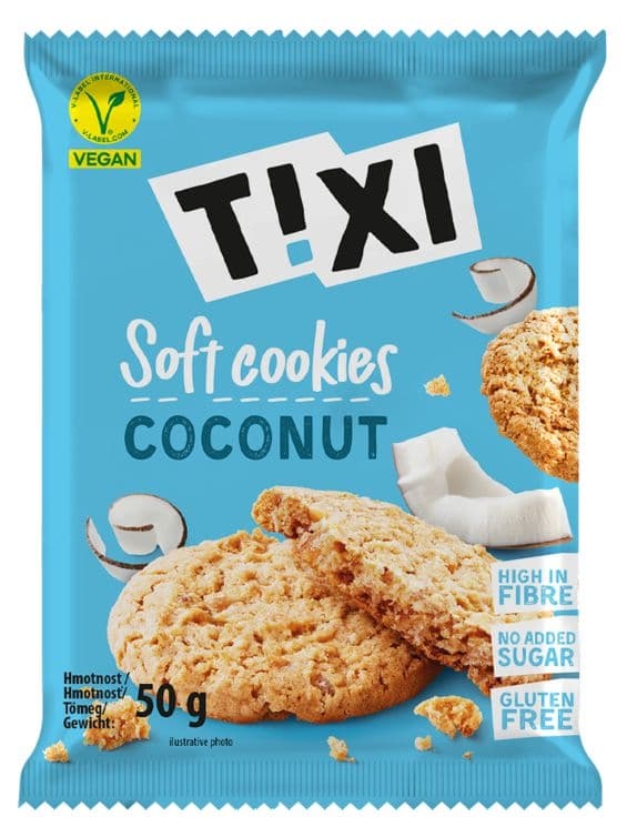 TIXI Měkká sušenka kokosová bez lepku 50 g