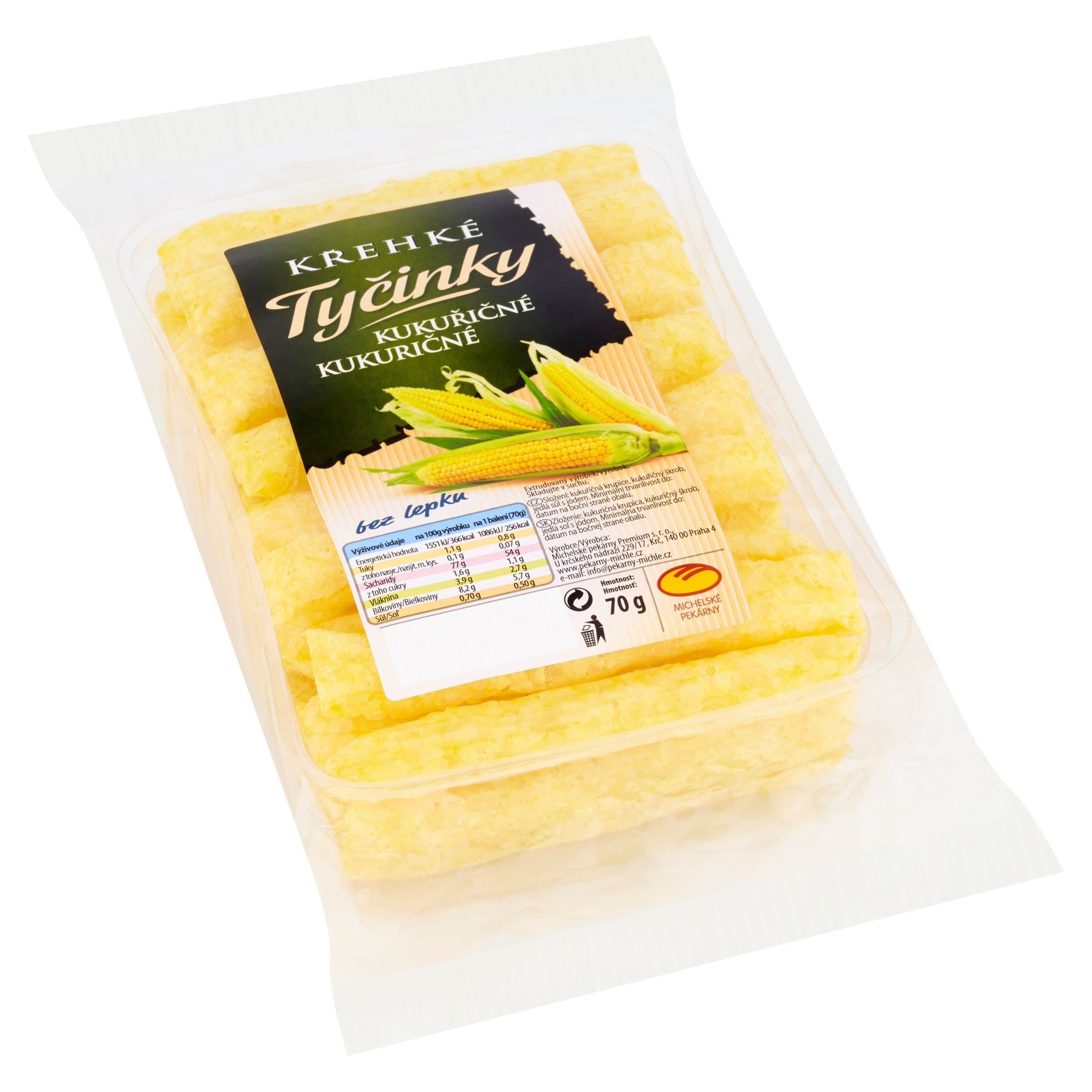 Michelské Pekárny Křehké tyčinky kukuřičné 70 g
