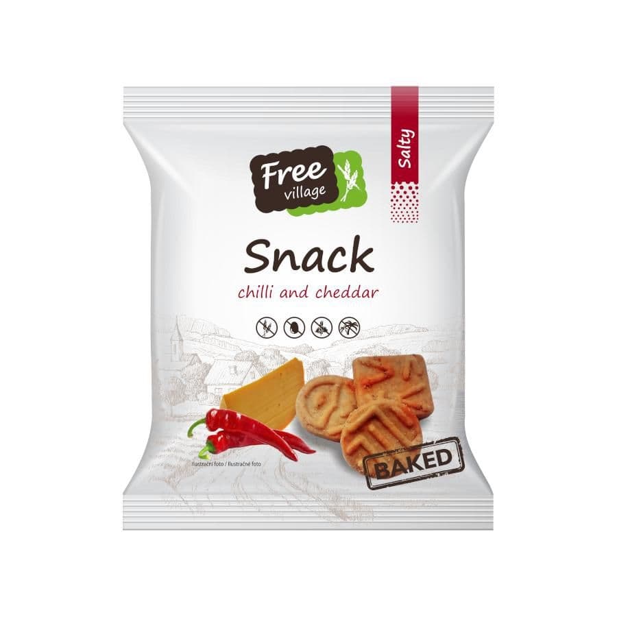 Free Village Slaný snack chilli a čedar 100 g
