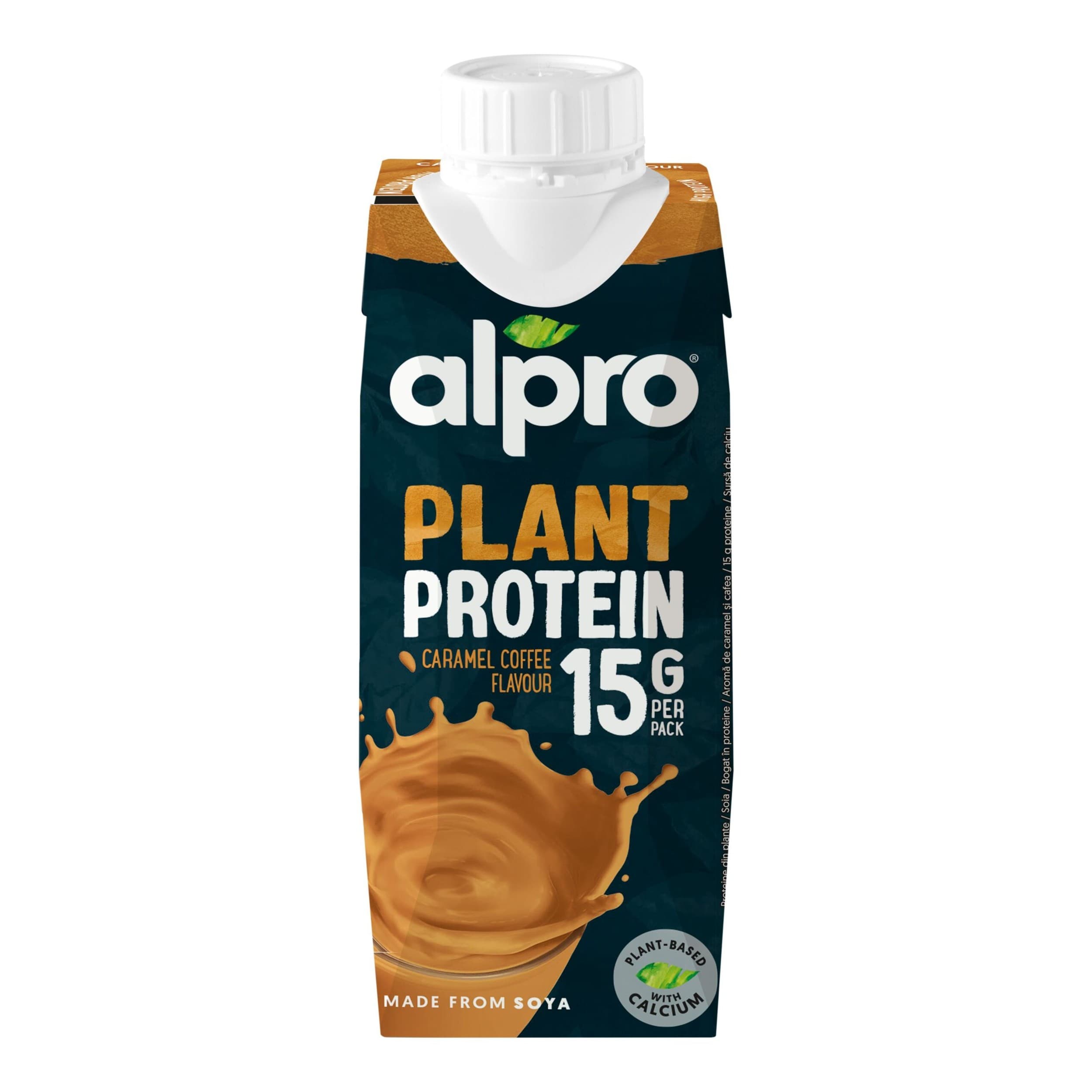 Alpro Protein sójový nápoj s příchutí karamelu a kávy 250ml