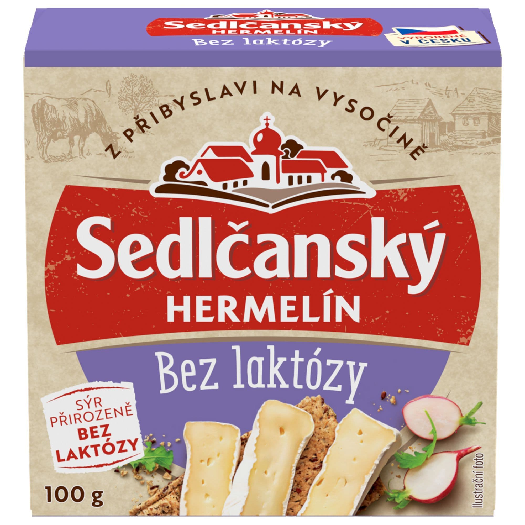 Sedlčanský Hermelín bez laktózy 100g