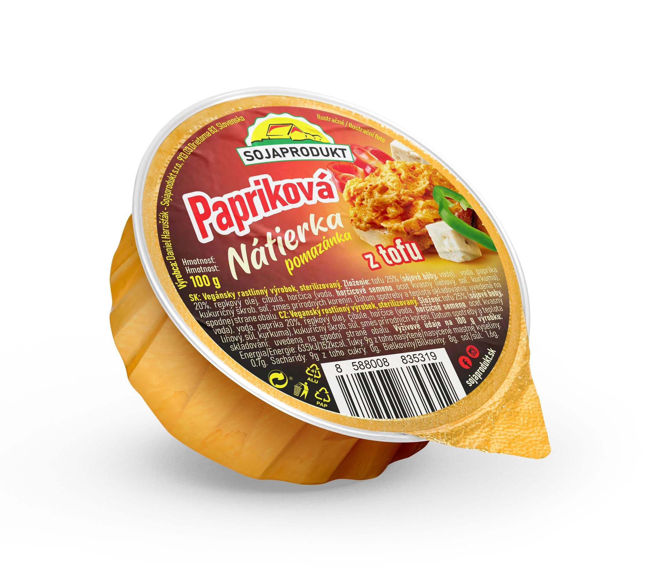Sojaprodukt Papriková pomazánka z tofu 100g