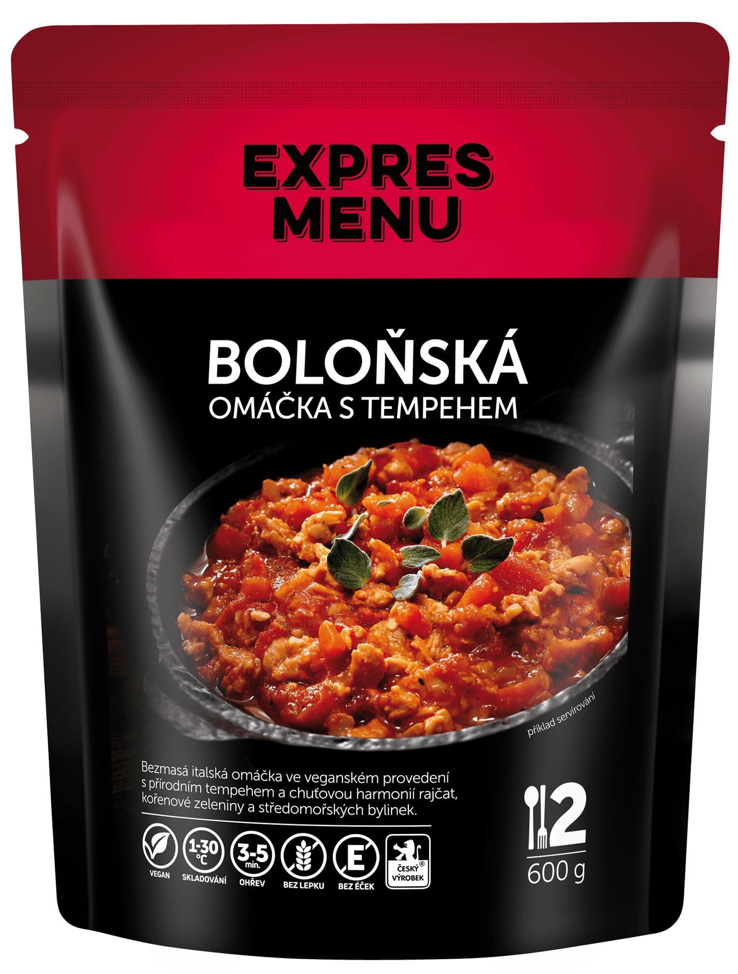 Expres menu Boloňská omáčka s tempehem 600g