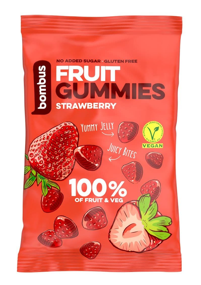 Bombus Fruit Energy Ovocné kousky jahoda 35g