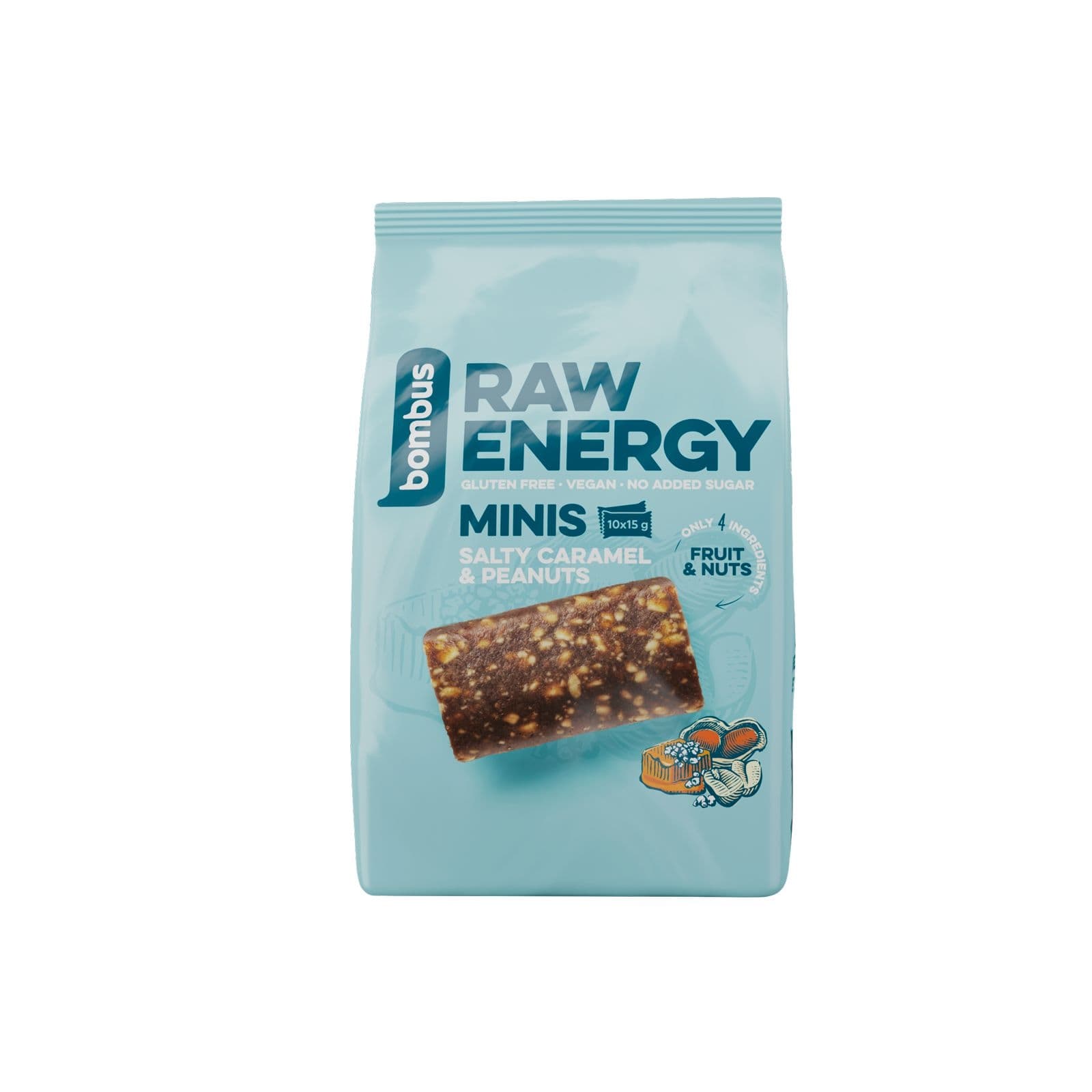 Bombus Raw Energy Ovocná tyčinka 10 x 15g