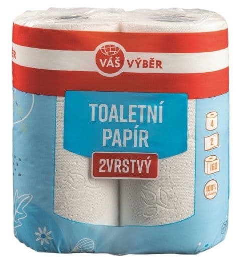 Váš Výběr Toaletní papír 2vrstvý 4ks