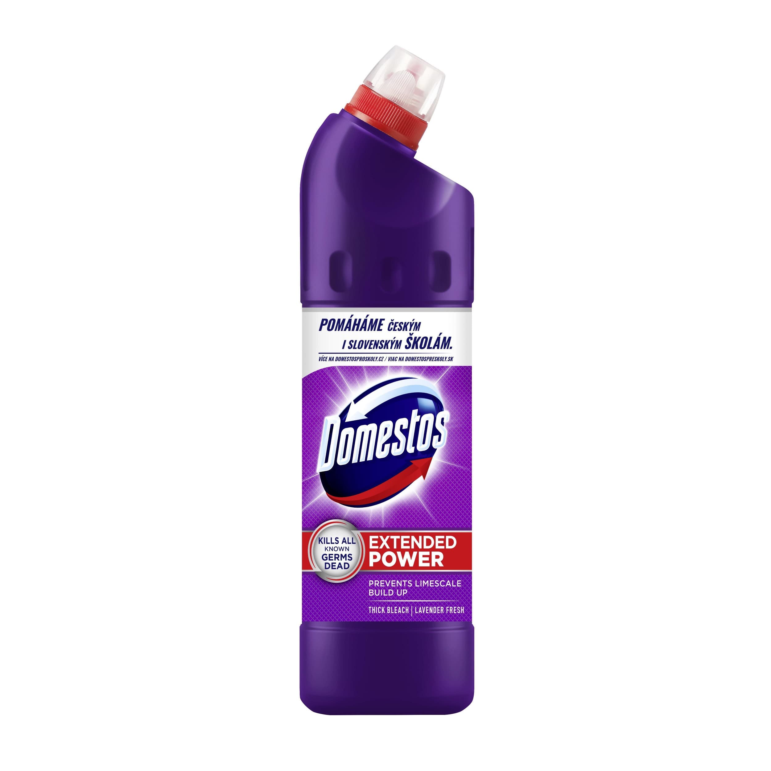 Domestos Extended Power Lavander WC tekutý dezinfekční a čistící přípravek 750 ml