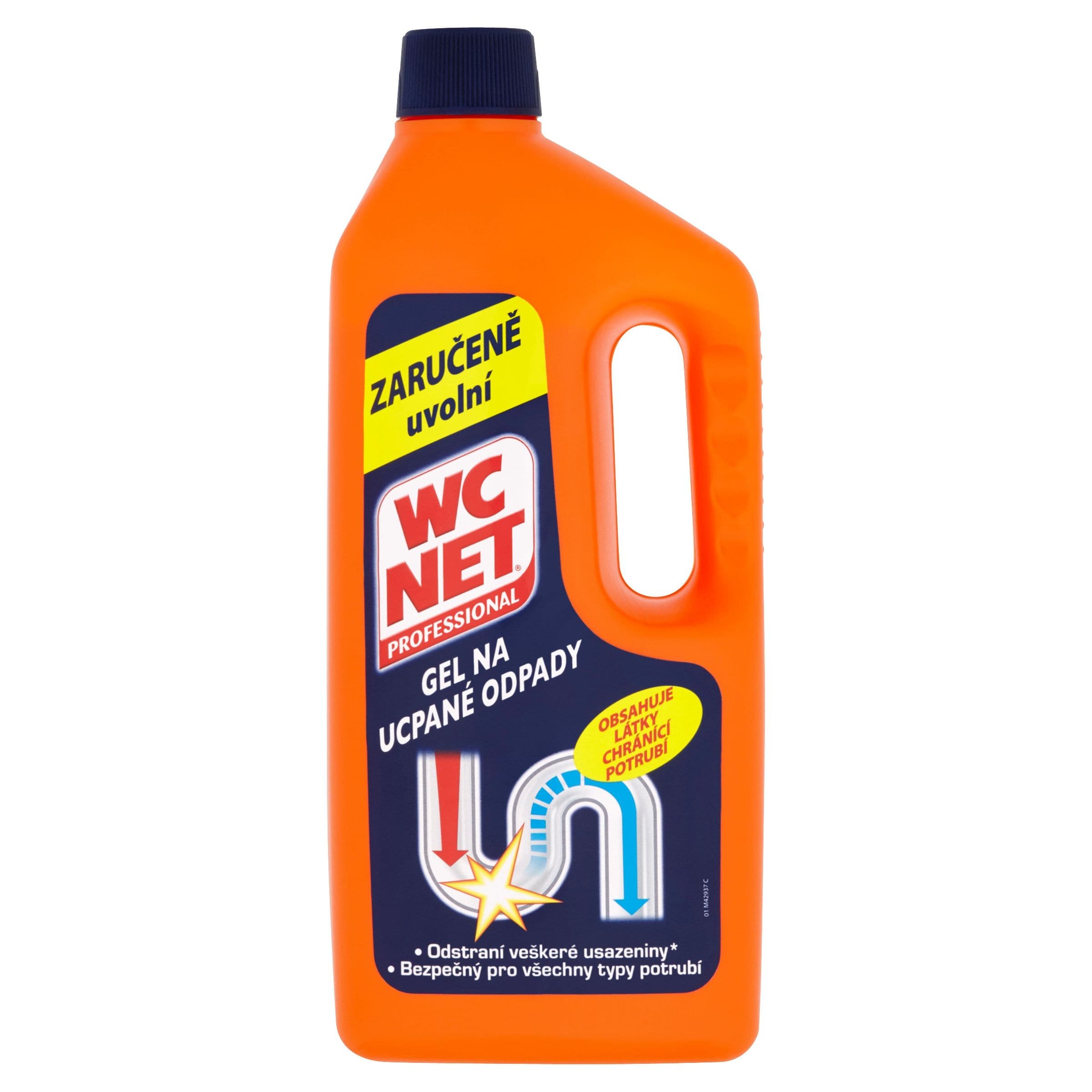 WC Net Professional gel na ucpané odpady 1000 ml