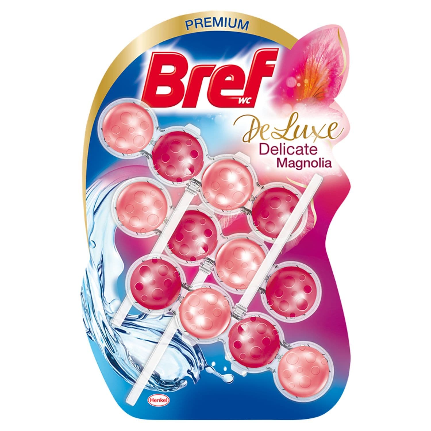 Bref DeLuxe Delicate Magnolia Tuhý WC blok 3x50 g